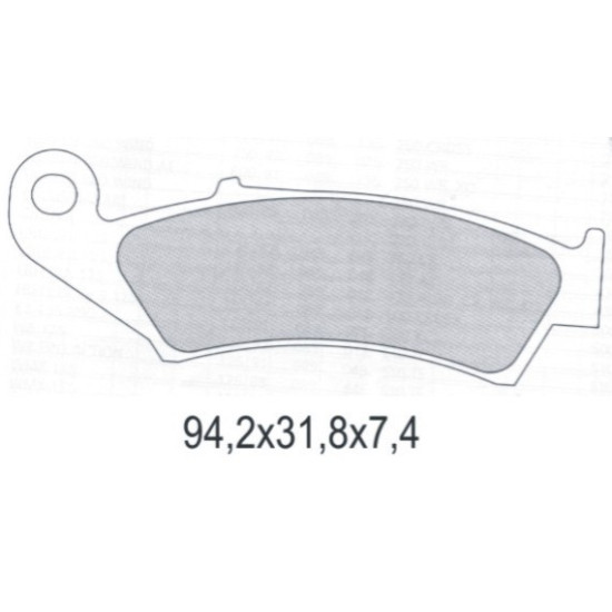 GALFER brake pads KH125 SEMI-METALLIC