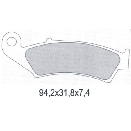 GALFER stabdžių kaladėlės KH125 SEMI-METALLIC
