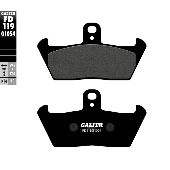 GALFER brake pads KH163
