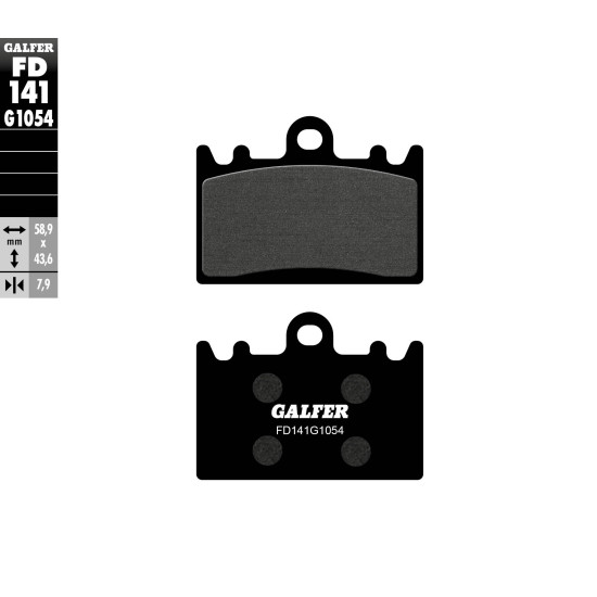 GALFER brake pads KH180 KAWASAKI ZXR 400 front