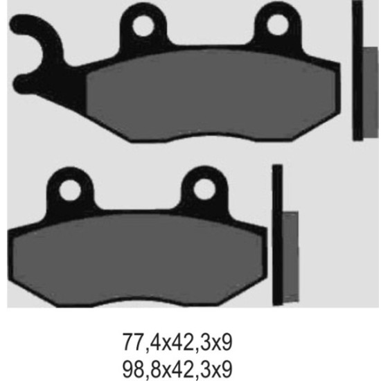 GALFER brake pads KH222 SEMI-METALLIC