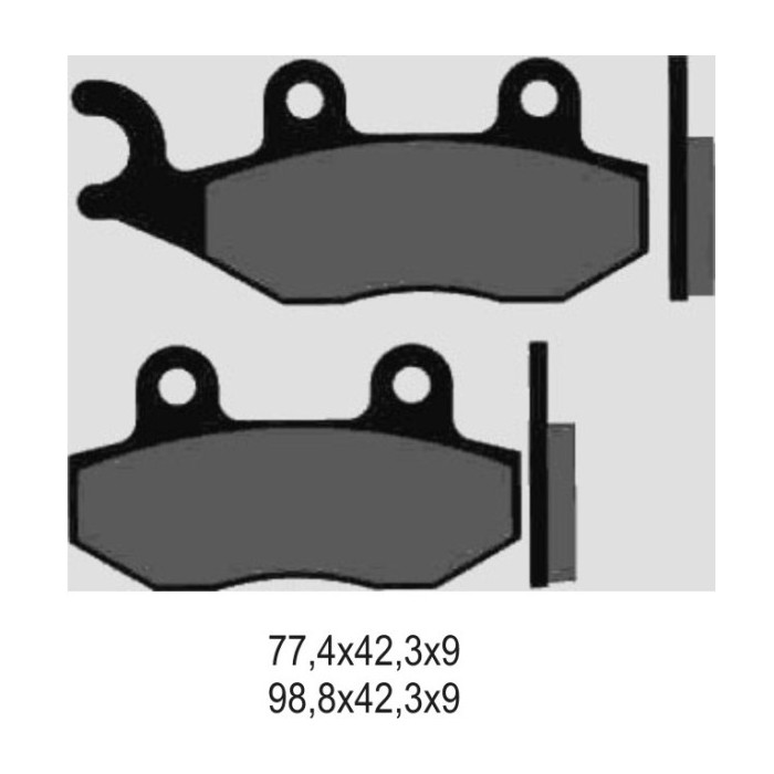 GALFER brake pads KH222 SEMI-METALLIC