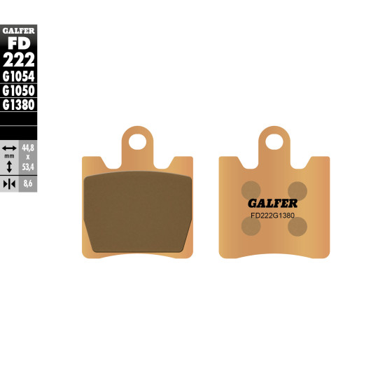 GALFER brake pads KH283 Metalic sinter (gold color) scooter