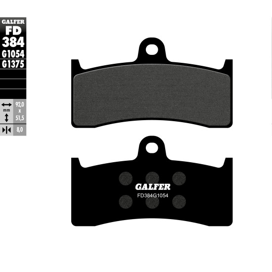 GALFER brake pads KH424 BUELL X1 / M2 98-08 front, CB 1300 98-00