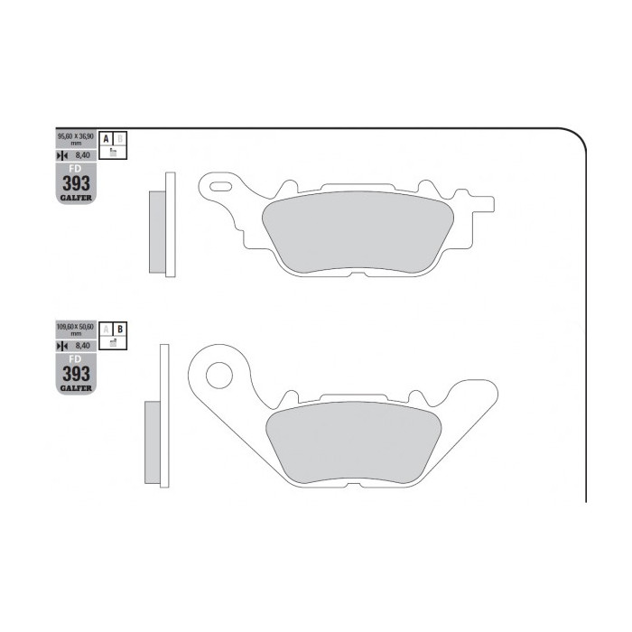 GALFER brake pads KH464 SEMI-METALLIC YAMAHA