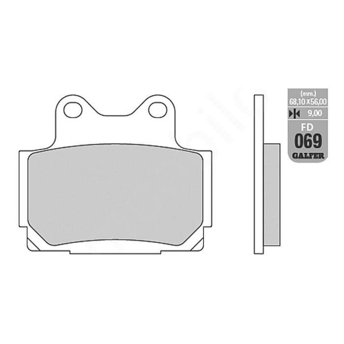 GALFER brake pads KH104 SEMI-METALLIC YAMAHA FZS 600 / XJ 600 rear