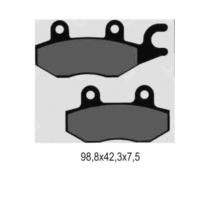 GALFER brake pads KH165 SEMI-METALLIC