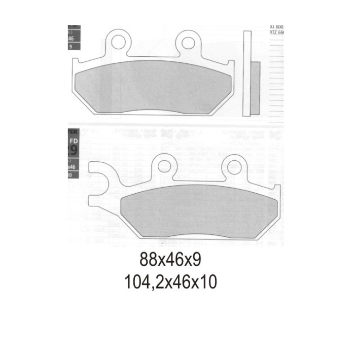 GALFER brake pads KH172 SEMI-METALLIC