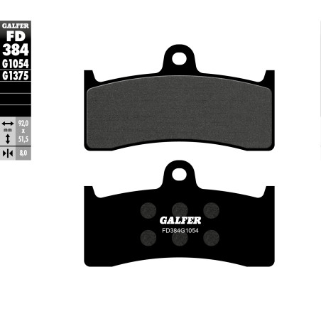 GALFER brake pads KH424 BUELL X1 / M2 98-08 front, CB 1300 98-00