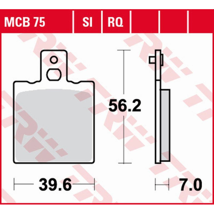 TRW LUCAS ZF brake pads KH047 ORGANIC SPORT APRILIA AF-1 250 '90-, RS 250 '95-, DUCATI MONSTER 600 / 620 / 695 / 750 / 8