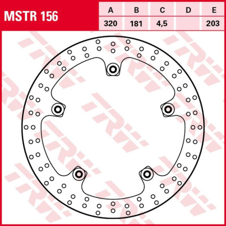 TRW LUCAS ZF stabdžių diskas priekis BMW F 800R '15-, S 1000XR '15-'19, R-NINE T '13-, R 1200R / RT '13-'18, R 1250R / RT '19-, 
