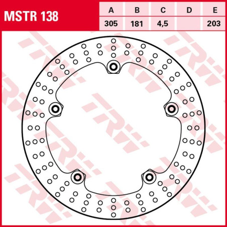TRW LUCAS ZF brake disc front BMW R 1200GS / ADV '08-'13 (305X181X4,5mm)