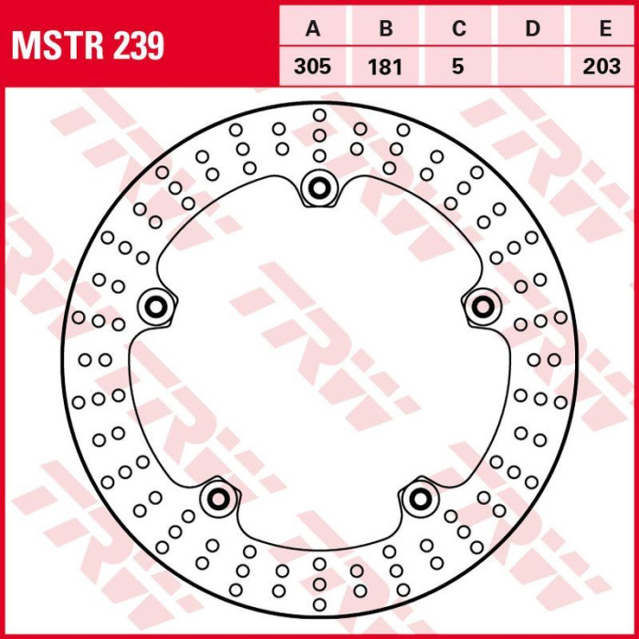 TRW LUCAS ZF brake disc front BMW R 850C / GS / R '05-'01, R 1150GS / ADV '99-'05, R 1200 HP2 '04-'06 (305X181X5mm)