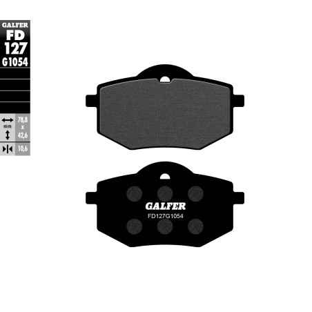GALFER stabdžių kaladėlės KH136 YAMAHA XV 535 (88-94)