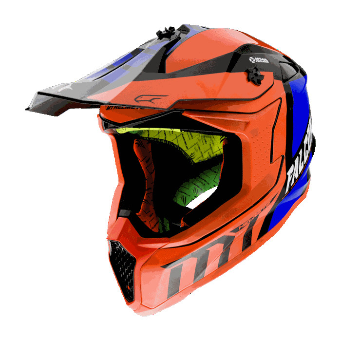 MT FALCON WARRIOR C4 GLOSS PEARL FLUOR ORANGE helmet