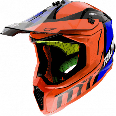 MT FALCON WARRIOR C4 GLOSS PEARL FLUOR ORANGE helmet