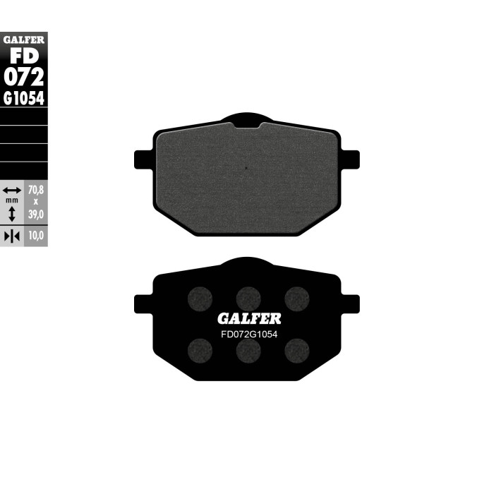 GALFER brake pads KH118 SEMI-METALLIC YAMAHA XT600 '87-'88, XT 600Z TRNERE '89-, TT 600 front