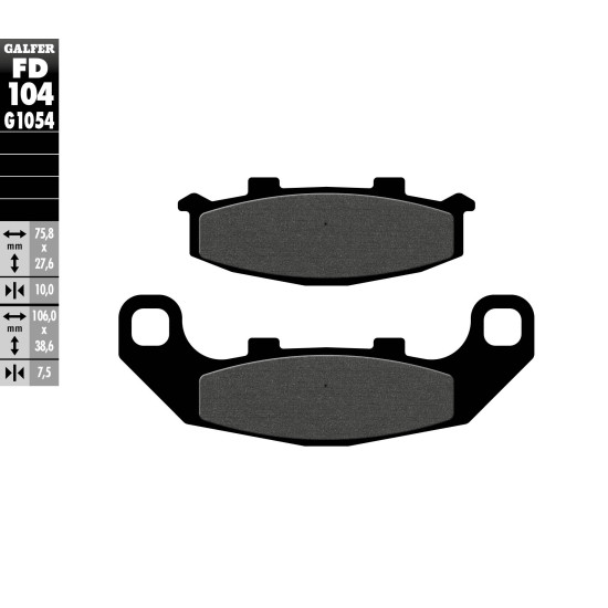 GALFER brake pads KH141