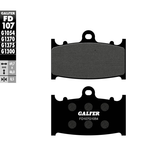 GALFER brake pads KH158 SEMI-METALLIC