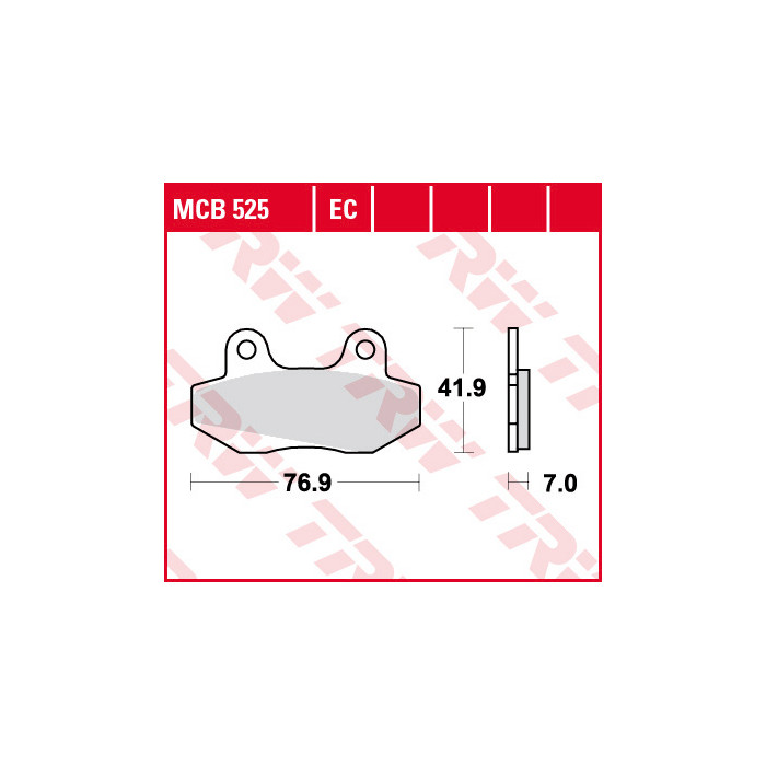TRW LUCAS brake pads KH86 ORGANIC HONDA NSR 50 89-96, NSR 80 87-92, FS 125 SONIC 03-, front