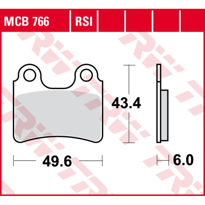 TRW LUCAS ZF brake pads KH303 ORGANIC GAS GAS TXT 125 / 200 / 250 / 280 / 300 '04-'11, SHERCO TRIALS 125 / 250 / 290 / 3