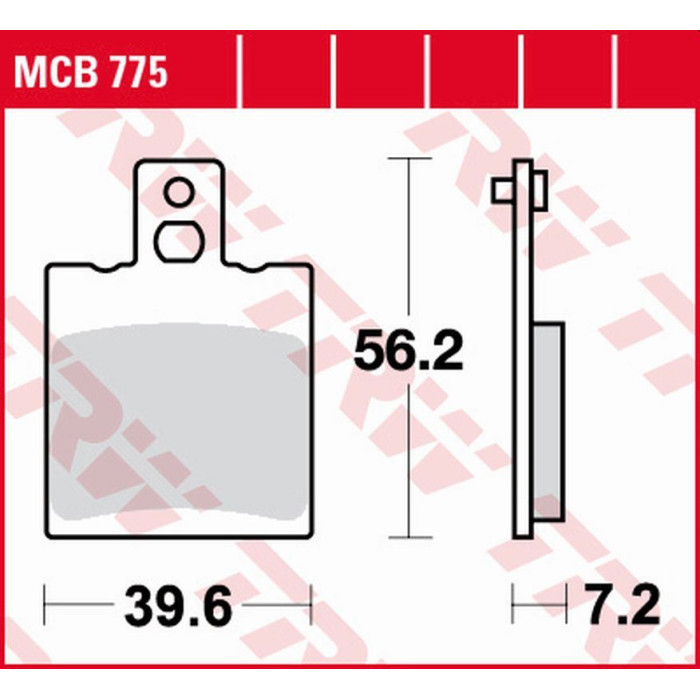 TRW LUCAS ZF brake pads ORGANIC APRILIA RS 125 EXTREMA '92-'06 rear