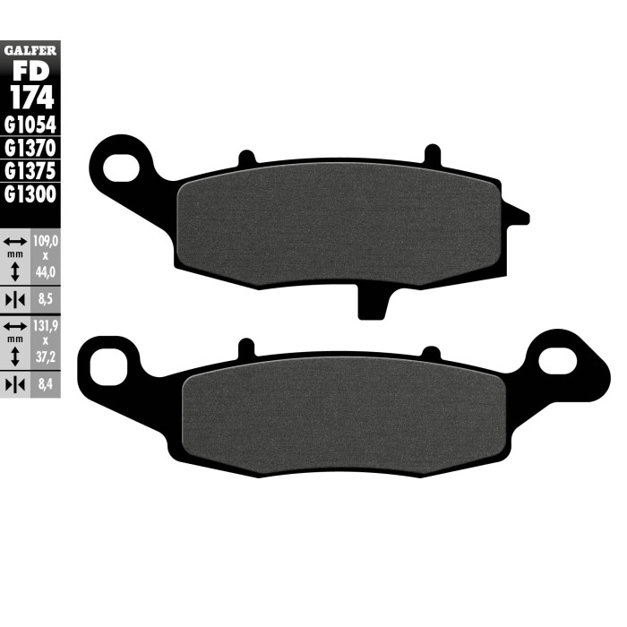GALFER brake pads KH229 (front) SEMI-METALLIC