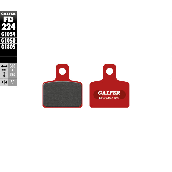 GALFER brake pads KH351 TRIAL (red)