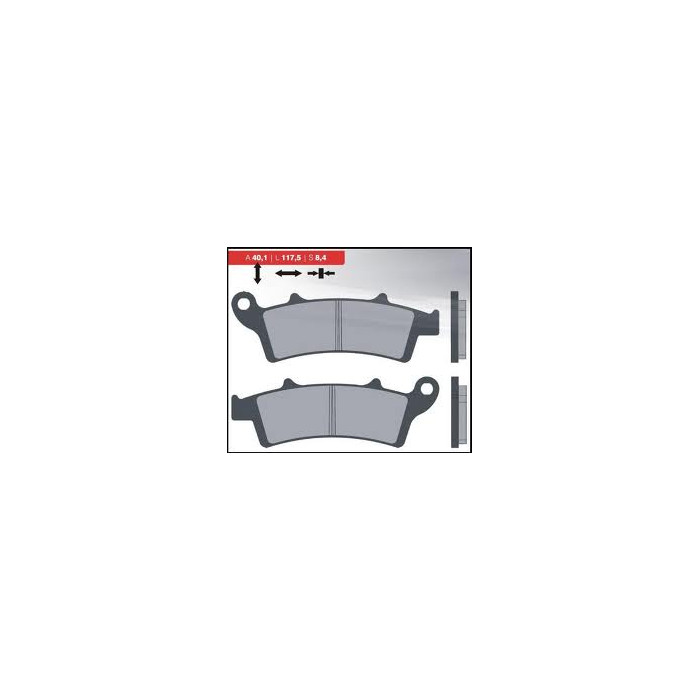 BRENTA brake pads KH324 Metallic sinter (gold color) (FT 4096)