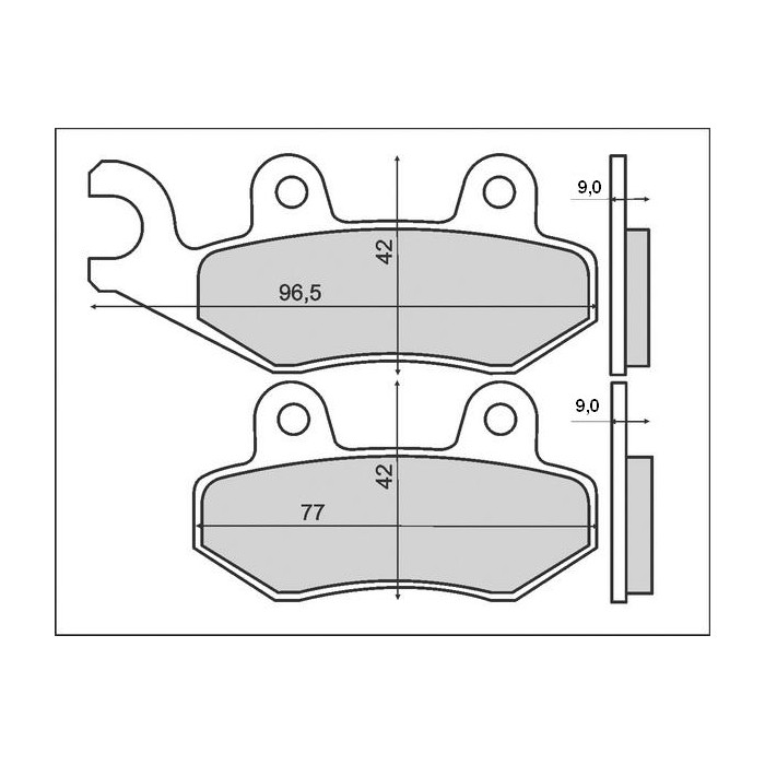 BRENTA brake pads KH228 Metalic sinter (gold color) (FT 4070)