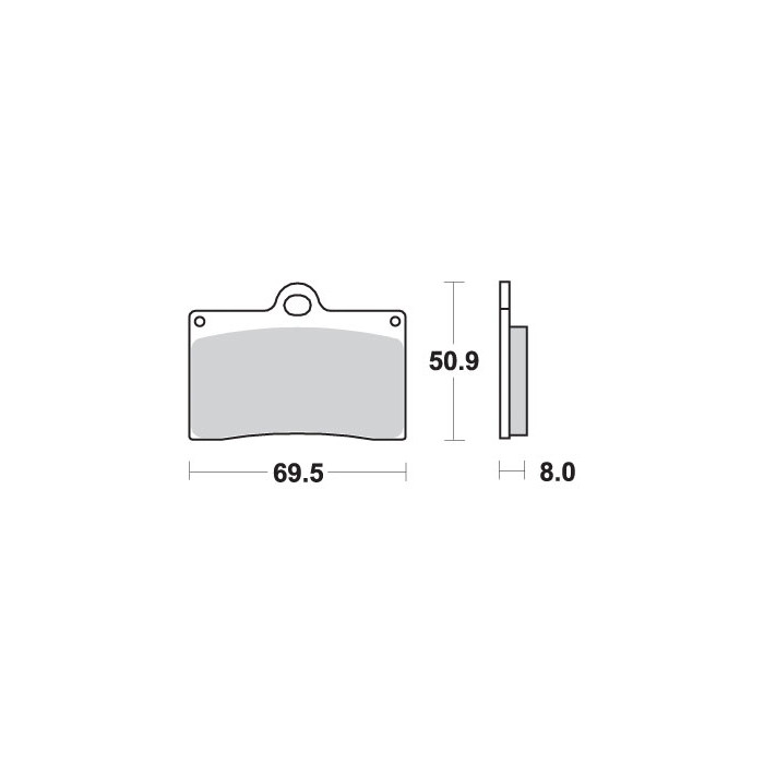 SBS brake pads KH95 STREET CERAMIC color black