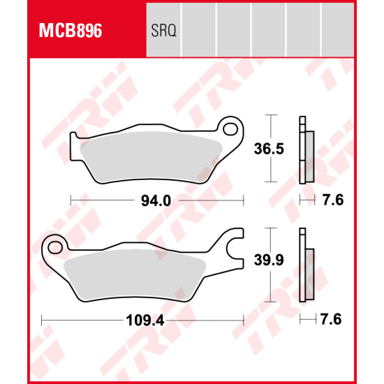 TRW LUCAS brake pads KH715 ORGANIC SUZUKI GSX 125 S 18-19, GSXR 125 R 18-19, GSXR 150 R 17-19, HONDA CBF 125 STUNER 06-1