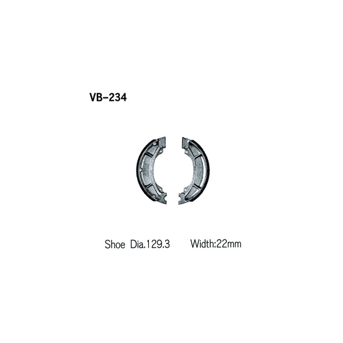 VESRAH būgninių stabdžių kaladėlės YAMAHA YZ 125 '84, YZ 250 '82-84, YZ 465 '80-82, YZ 490 '82-84, IT 250 '84, IT 465 '81-82, IT