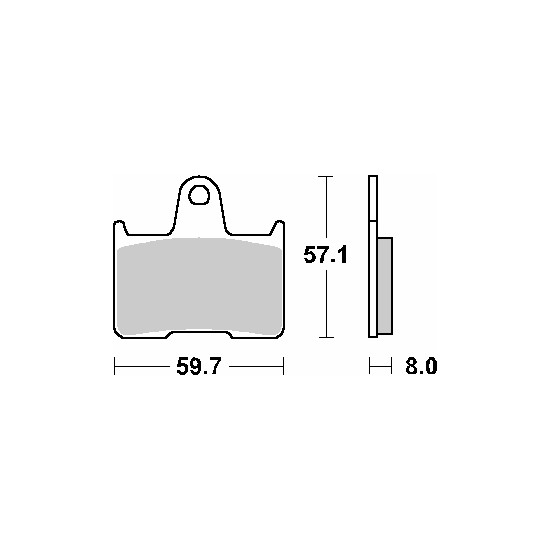 SBS brake pads KH254 STREET CERAMIC color black