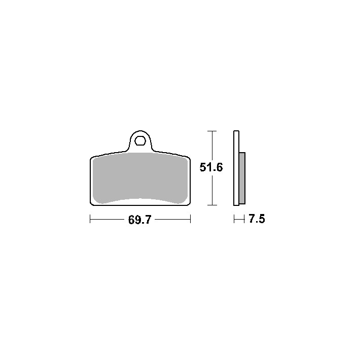 SBS brake pads KH399 MAXI SINTER SINTER gold color
