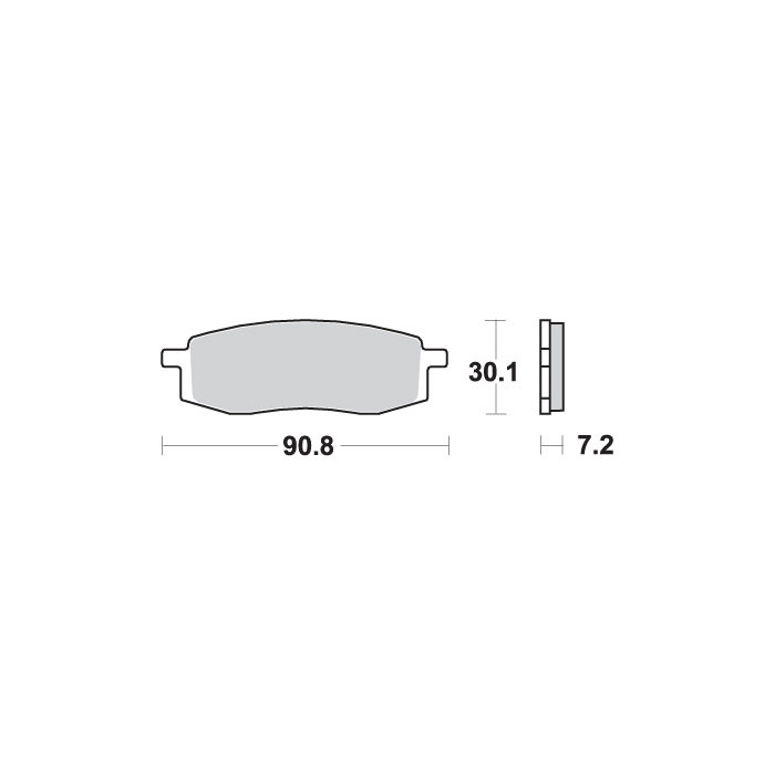 SBS brake pads KH105 OFF-ROAD SINTER gold color