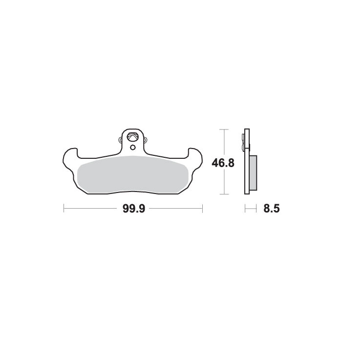 SBS brake pads KH134 OFF-ROAD SINTER gold color