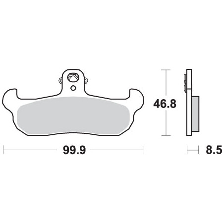 SBS brake pads KH134 OFF-ROAD SINTER gold color