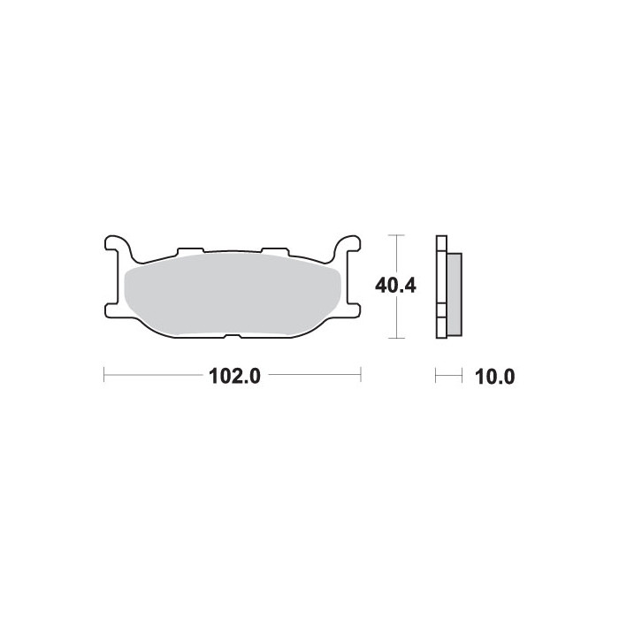 SBS brake pads KH179 MAXI SINTER SINTER gold color