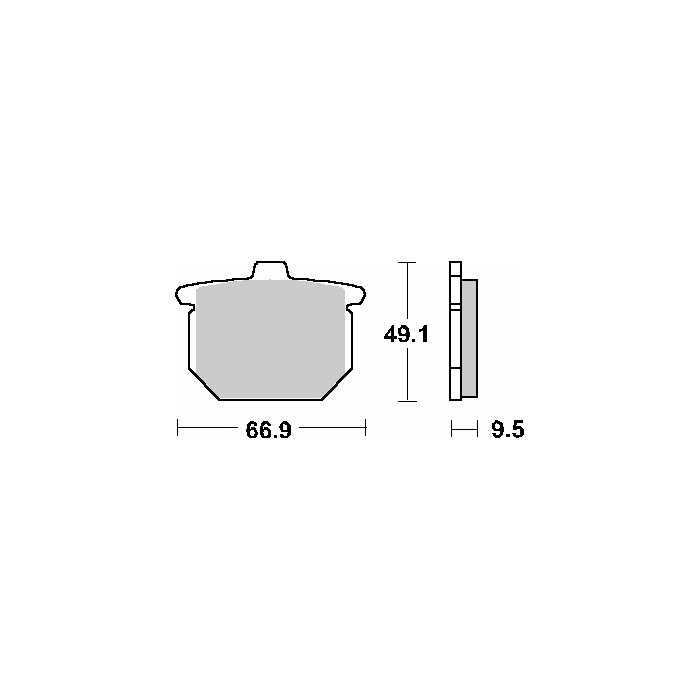 SBS brake pads KH31 STREET CERAMIC color black