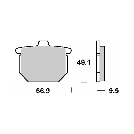 SBS brake pads KH31 STREET CERAMIC color black