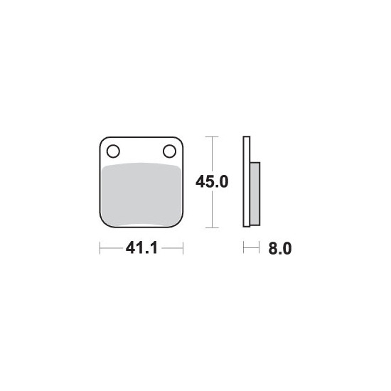 SBS brake pads KH54 OFF-ROAD SINTER gold color