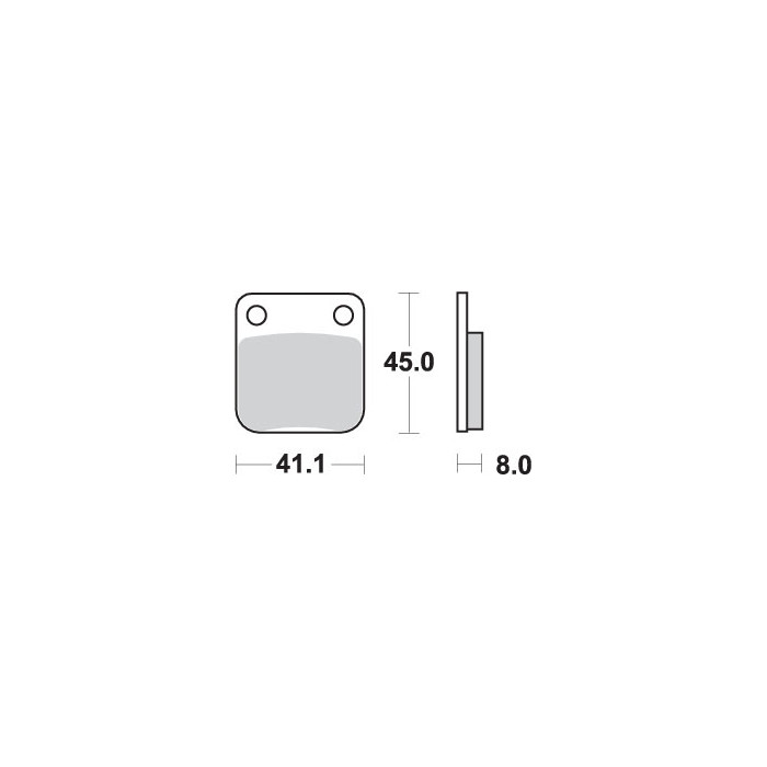 SBS brake pads KH54 OFF-ROAD SINTER gold color