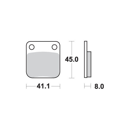 SBS brake pads KH54 OFF-ROAD SINTER gold color