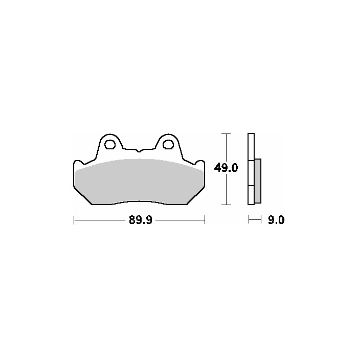 SBS brake pads KH69 / 2 STREET CERAMIC color black