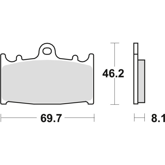 TRW LUCAS brake pads KH158 SINTER RACING KAWASAKI ZZR 600 90-05, ZXR 750 89-95, KLZ 1000 VERSYS 12-18, ZZR 1100 90-01, V