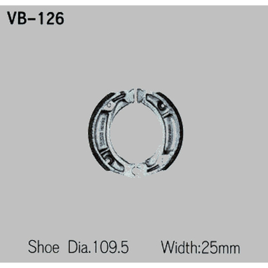 VESRAH drum brake pads HONDA XR 600R '85-'90, XR 250R '84-'91 (MADE IN JAPAN)