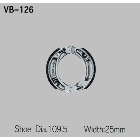 VESRAH drum brake pads HONDA XR 600R '85-'90, XR 250R '84-'91 (MADE IN JAPAN)