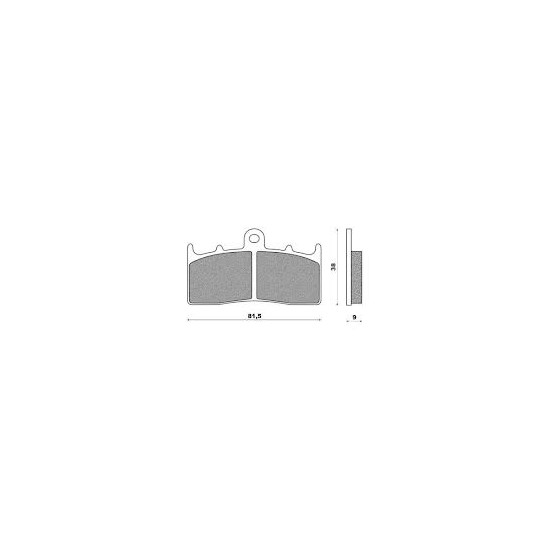 BRENTA brake pads KH294 Metalic sinter (gold color), BMW front (FT 4124)