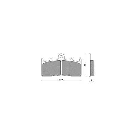 BRENTA brake pads KH294 Metalic sinter (gold color), BMW front (FT 4124)